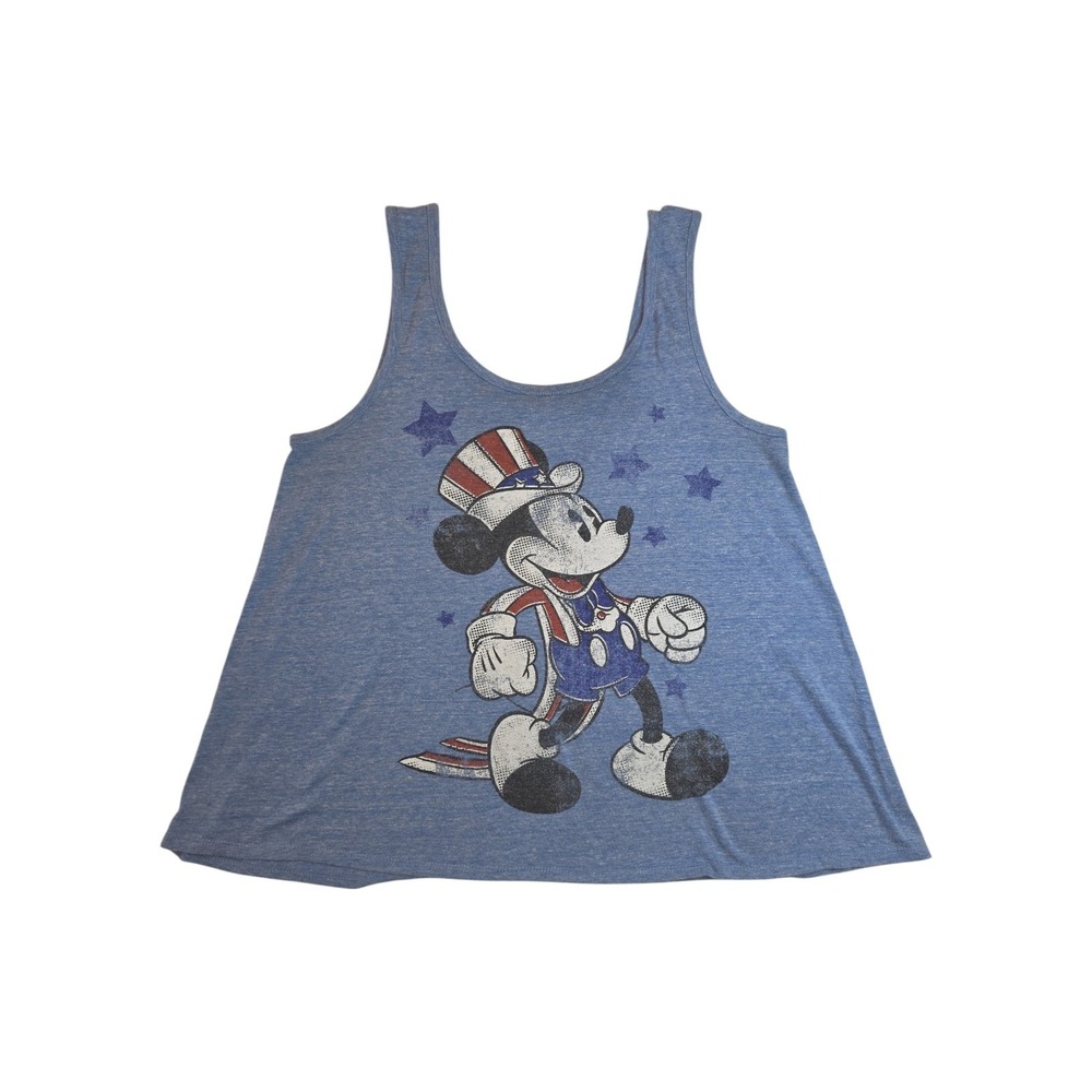 Disney Mickey Mouse Patriotic Tank Top Womens S USA America 250 July 4th